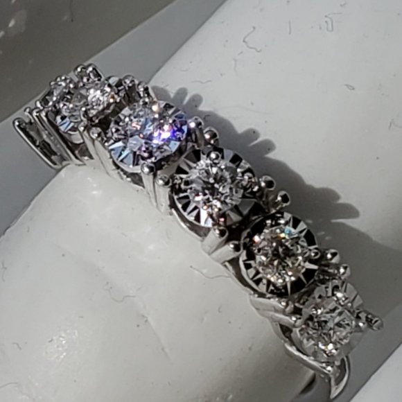 New beautiful diamond 14K white gold ring - Picture 2 of 15